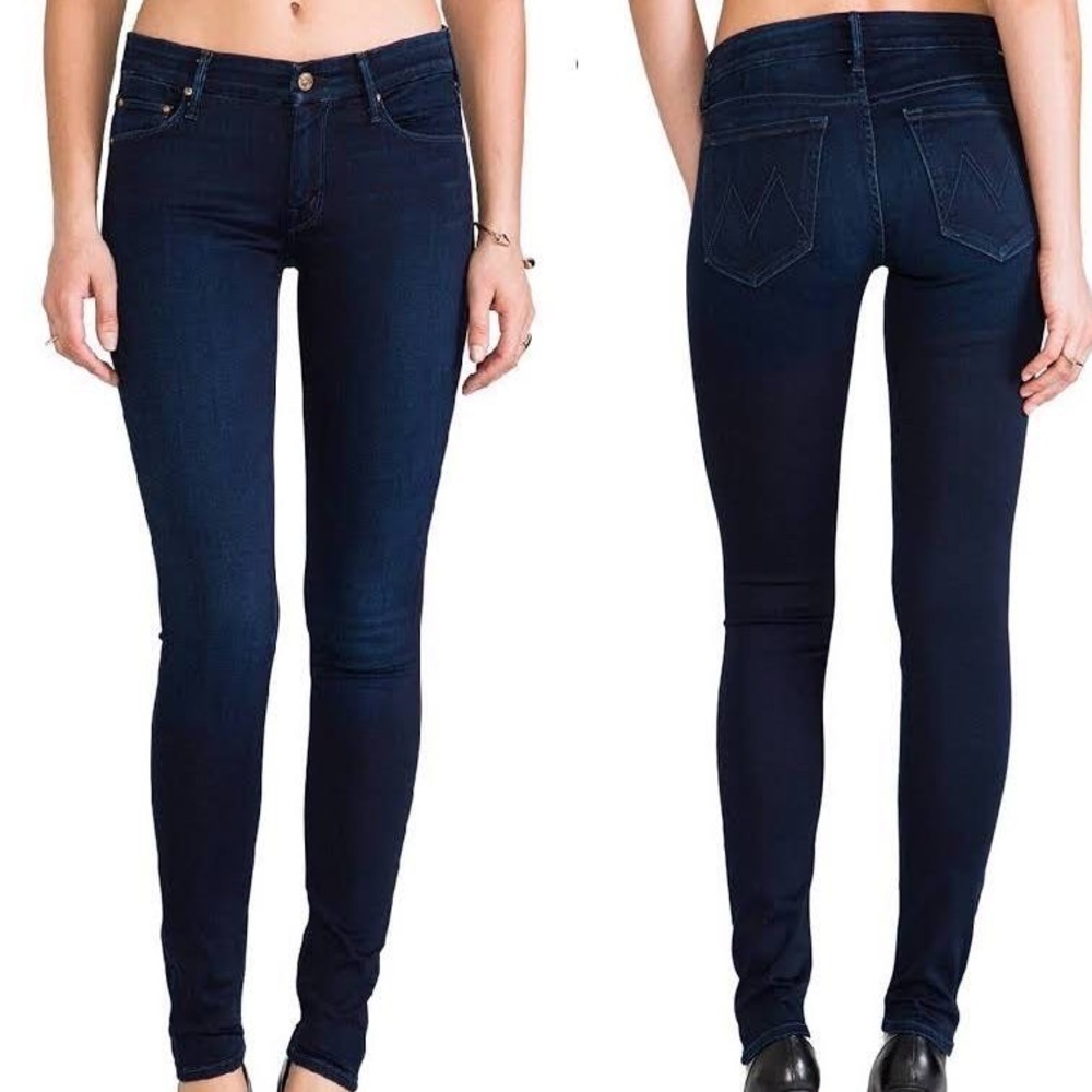 Mother the Looker Dark Wash Skinny Jeans 25